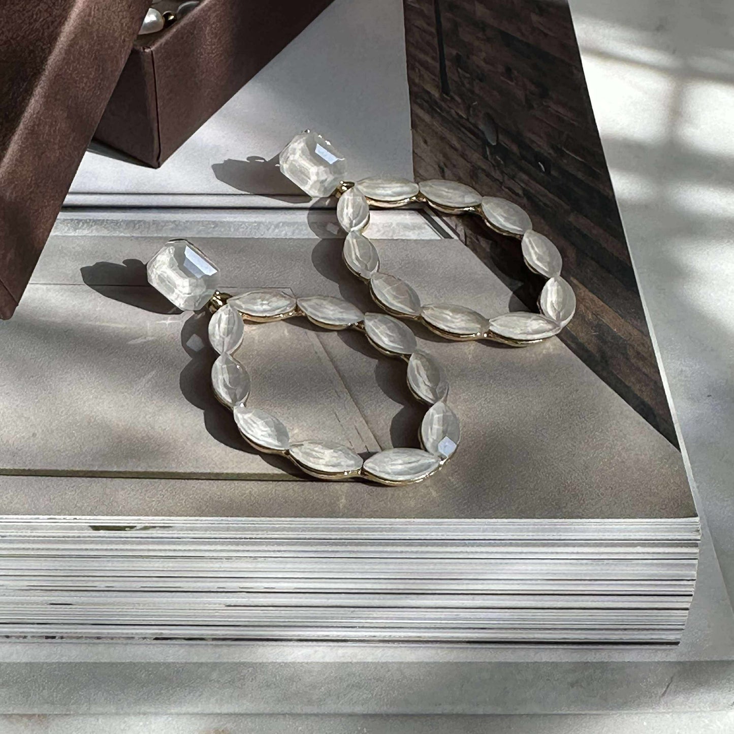 Øreringe Melrose - Off white