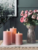 LED Bloklys / Rosa – 3 stk bloklys
