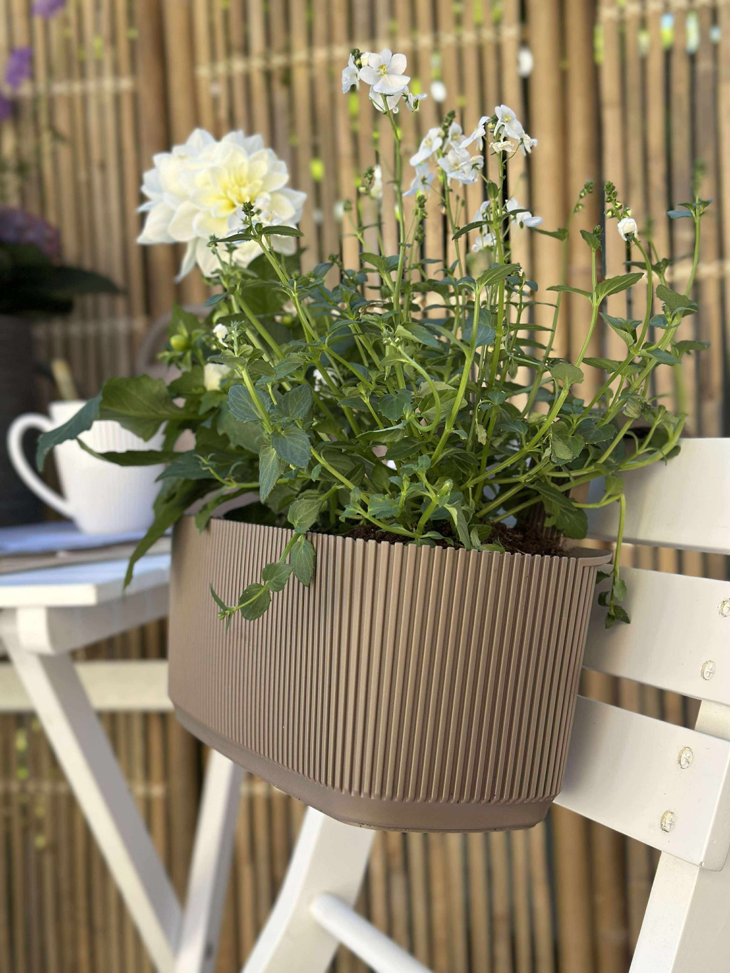 Plantekasse med ophæng - Beige