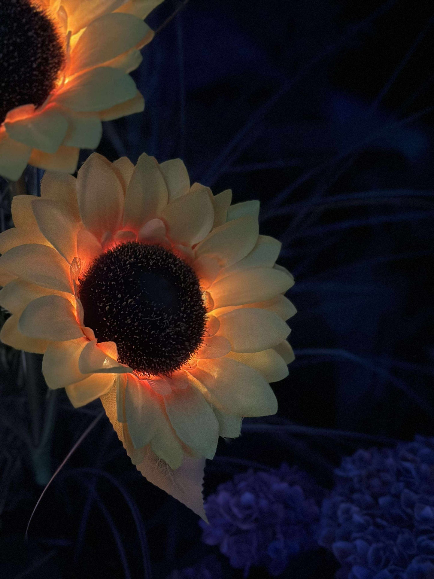 Solsikke med solceller