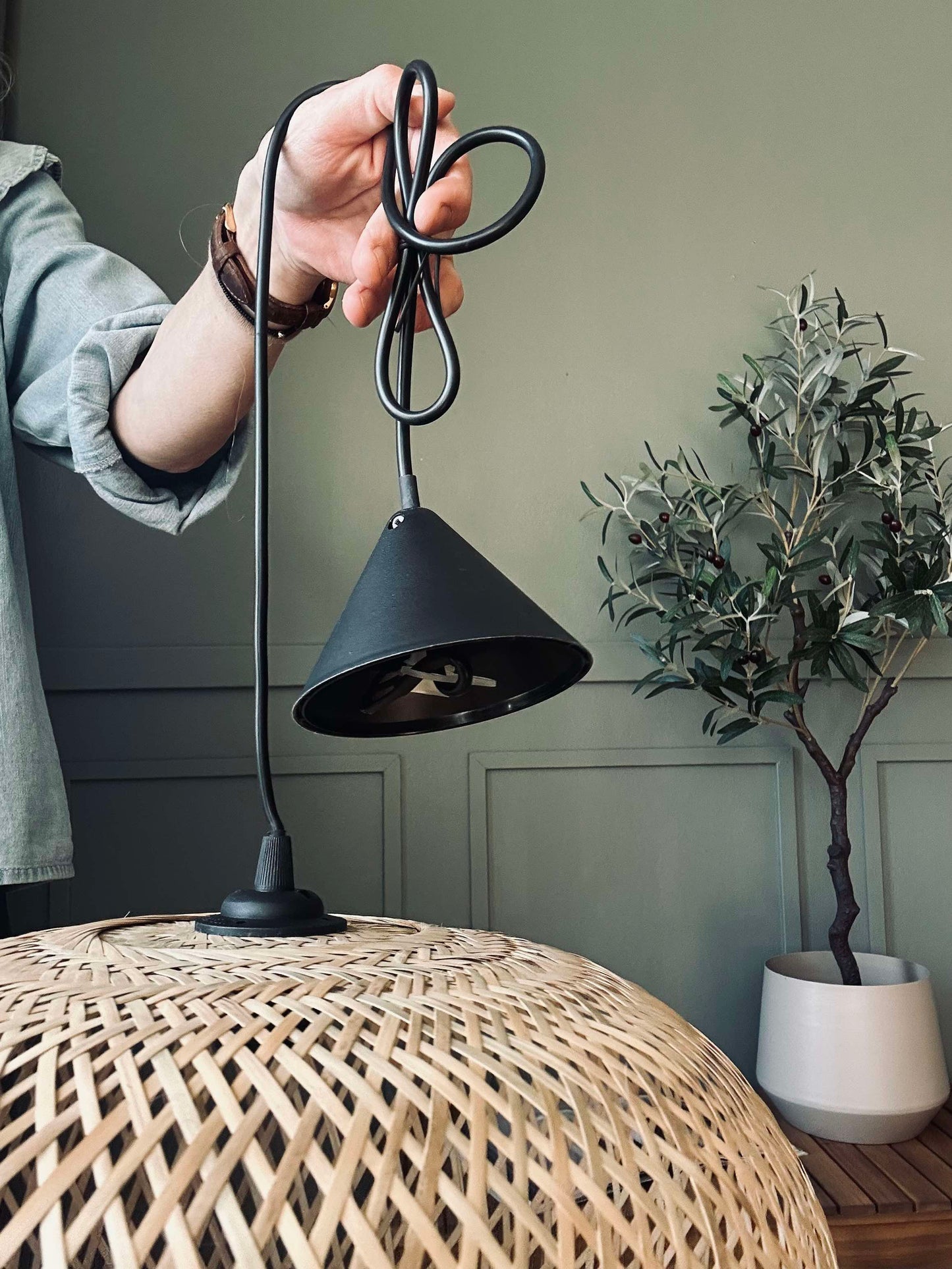 Lampe bambus - dia 38