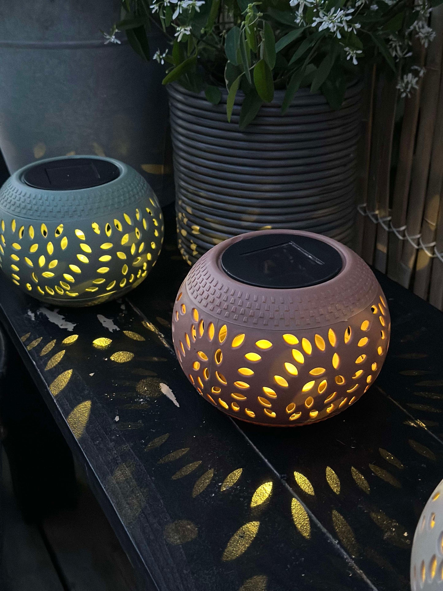 Lanterne FIONA Solar - Old rose