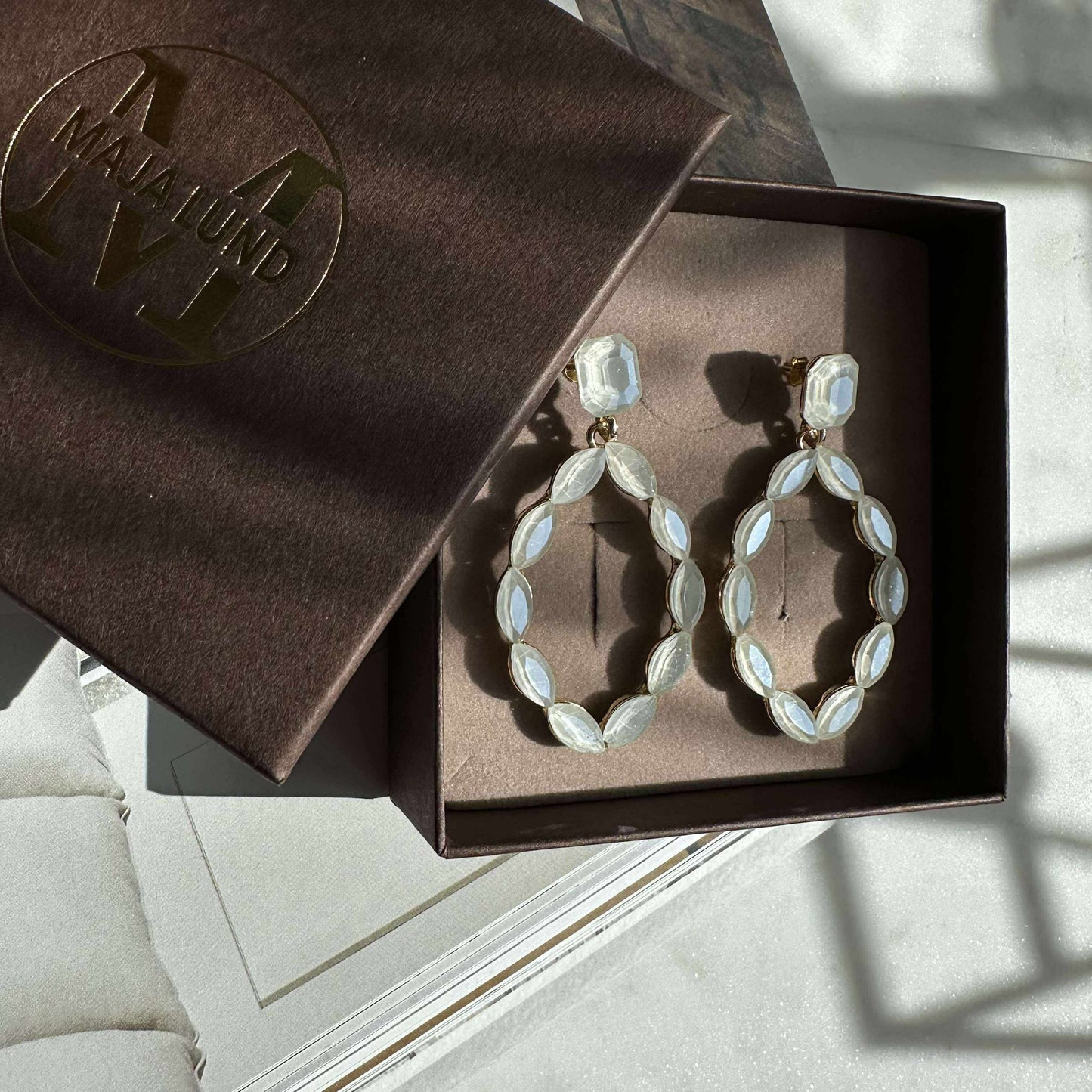 Øreringe Melrose - Off white