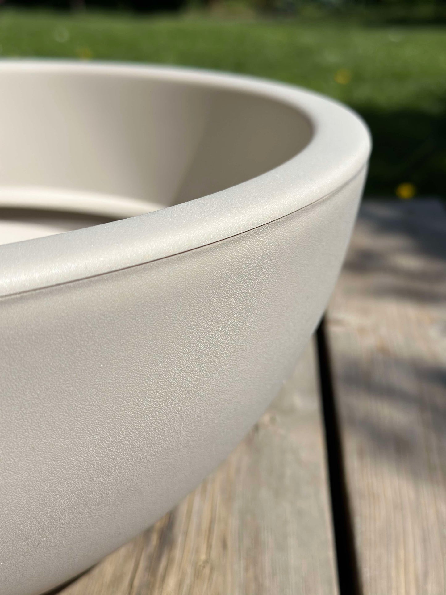 Spejlbassin i recycling plast - Sand