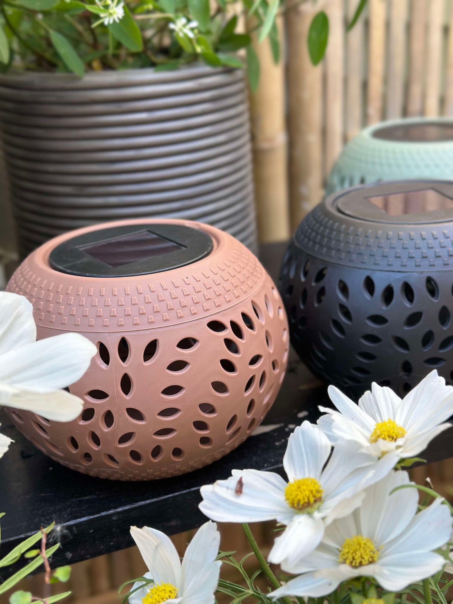 Lanterne FIONA Solar - Old rose