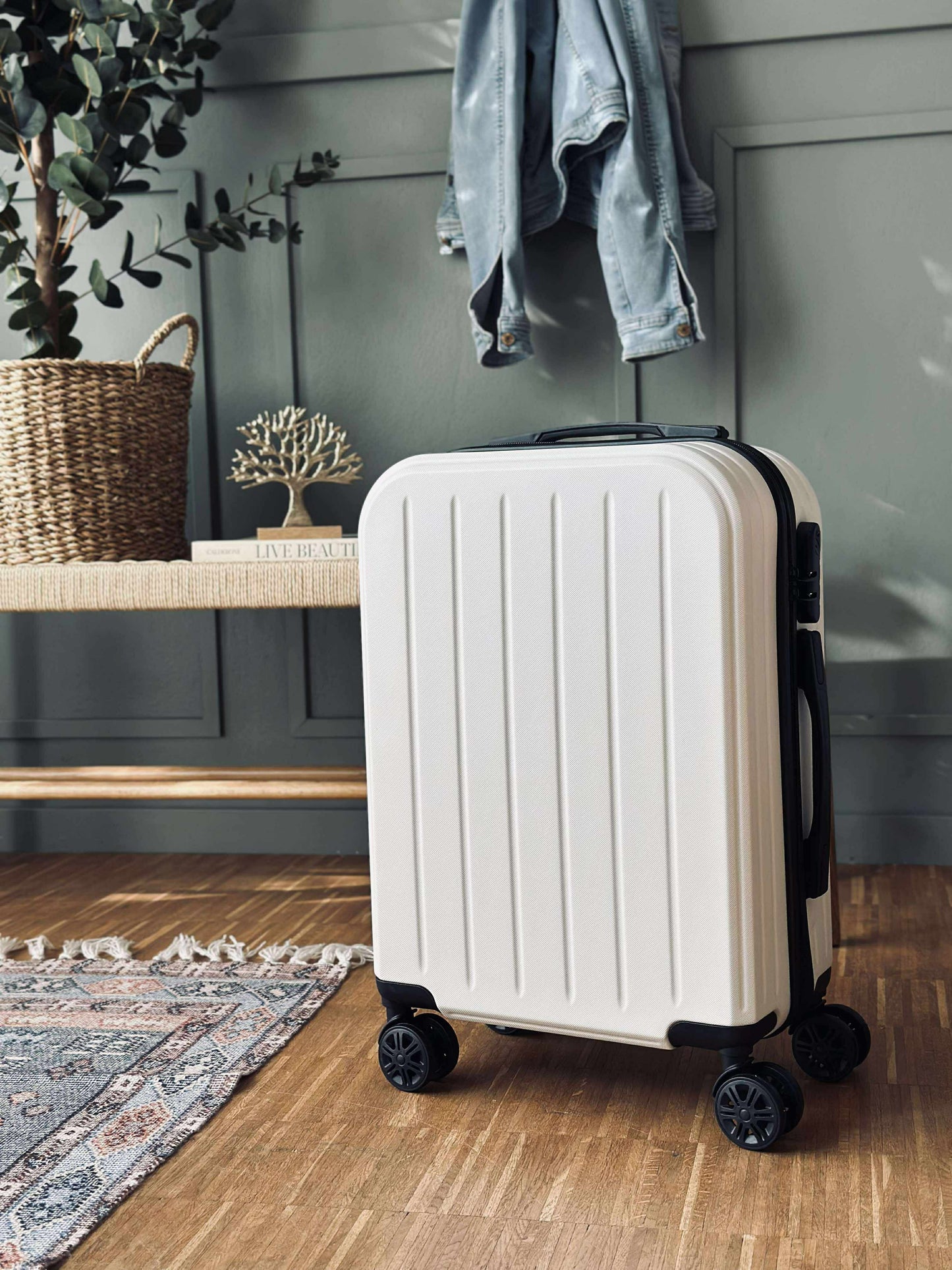 Kuffert Trolley - Beige