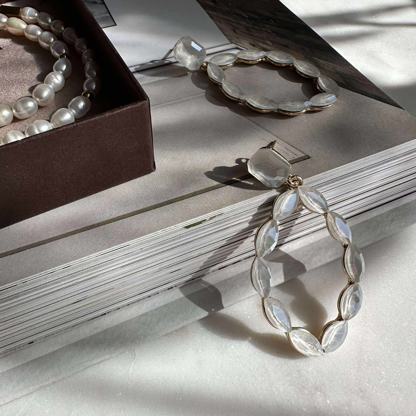 Øreringe Melrose - Off white