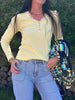 Bluse Masha m. Knapper - Summer yellow