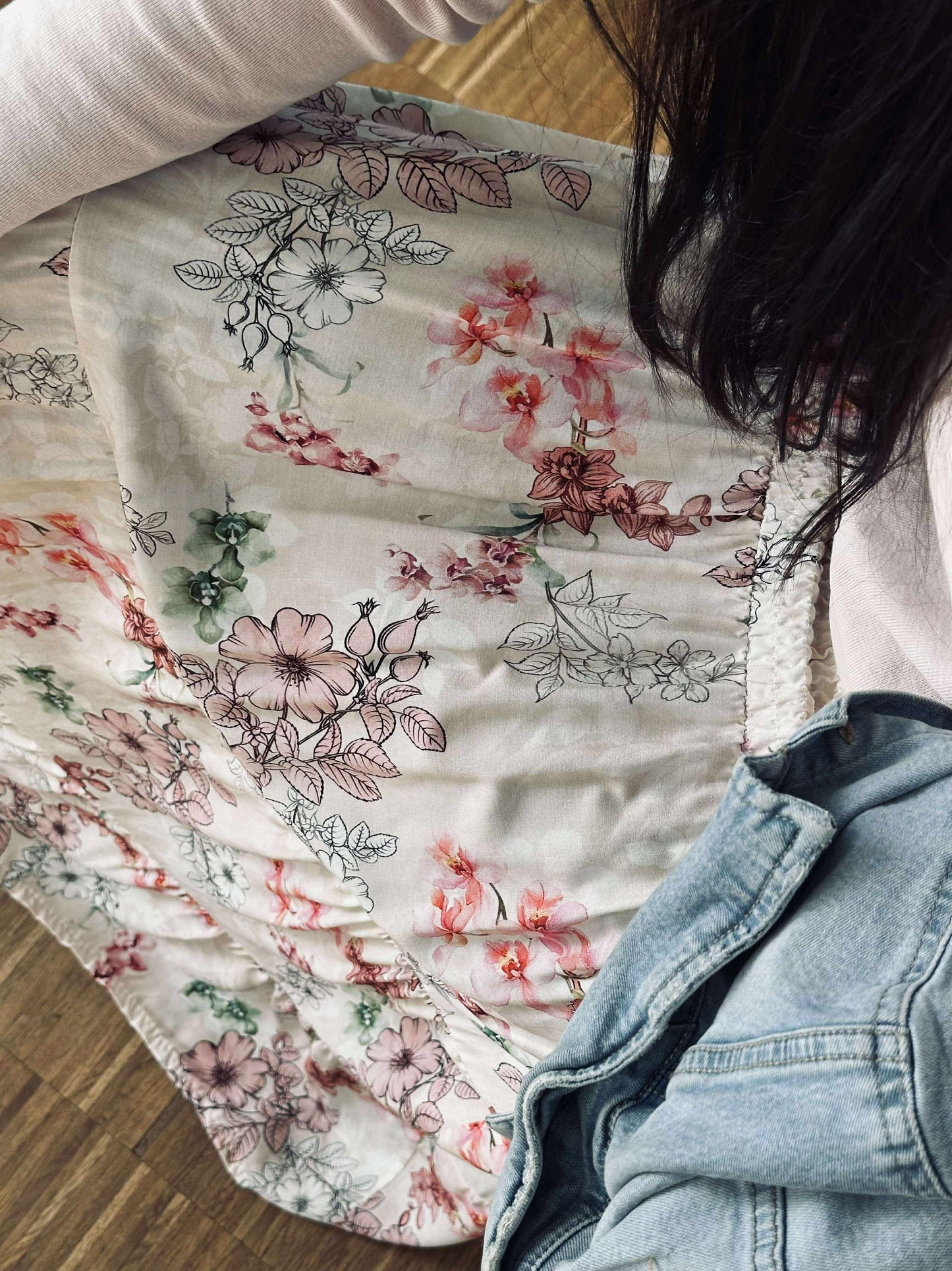 Nederdel Anika Rose flower