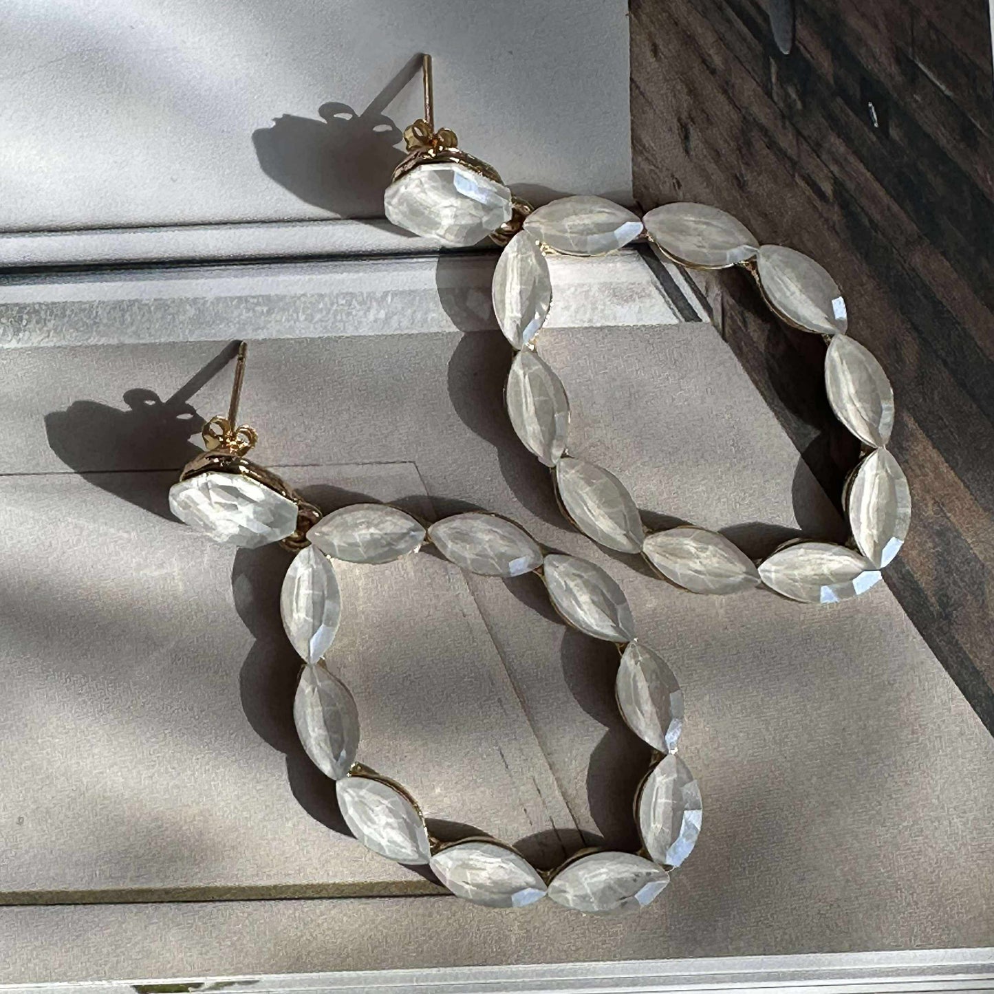 Øreringe Melrose - Off white