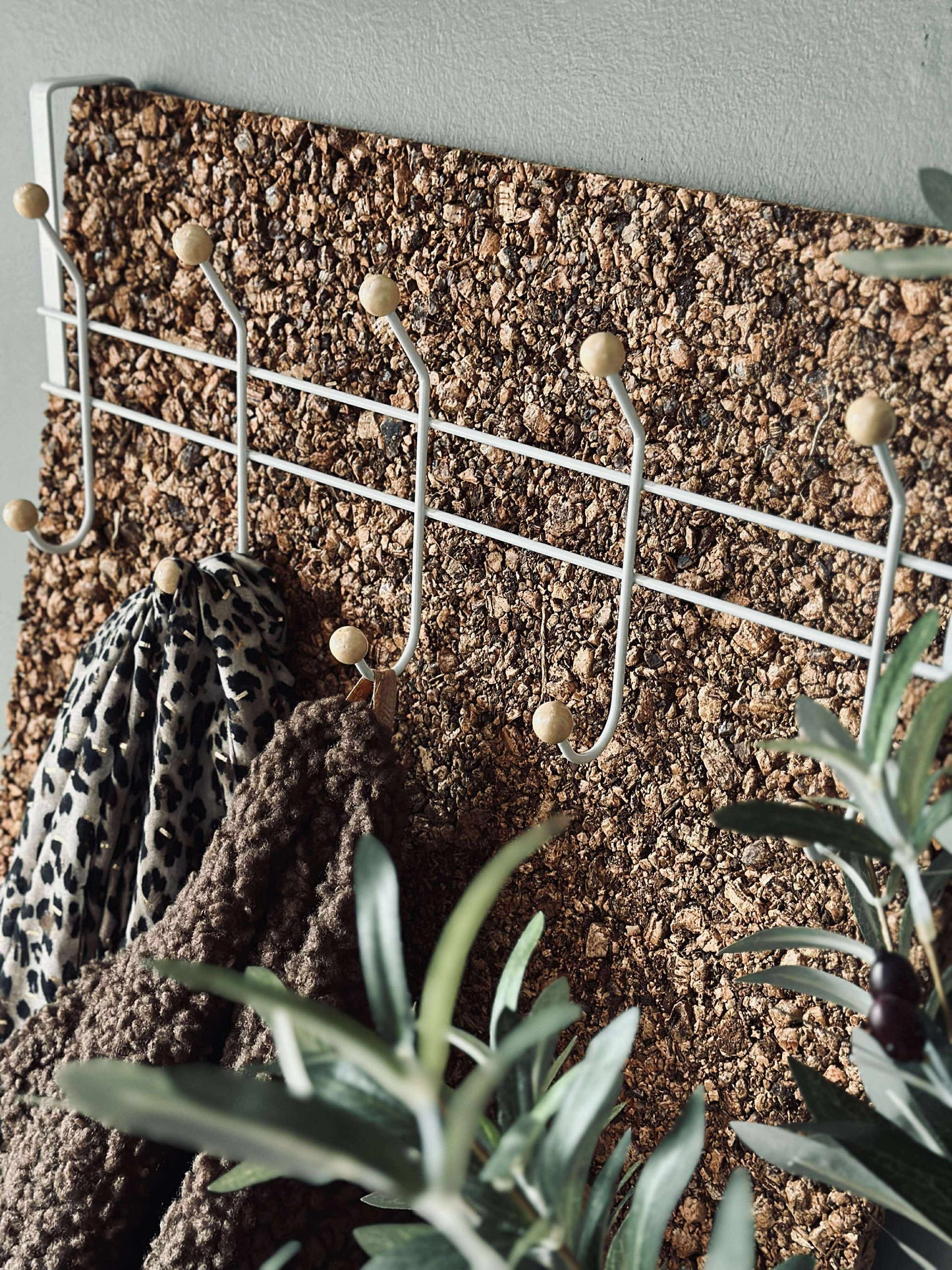 Knagerække til dør - white