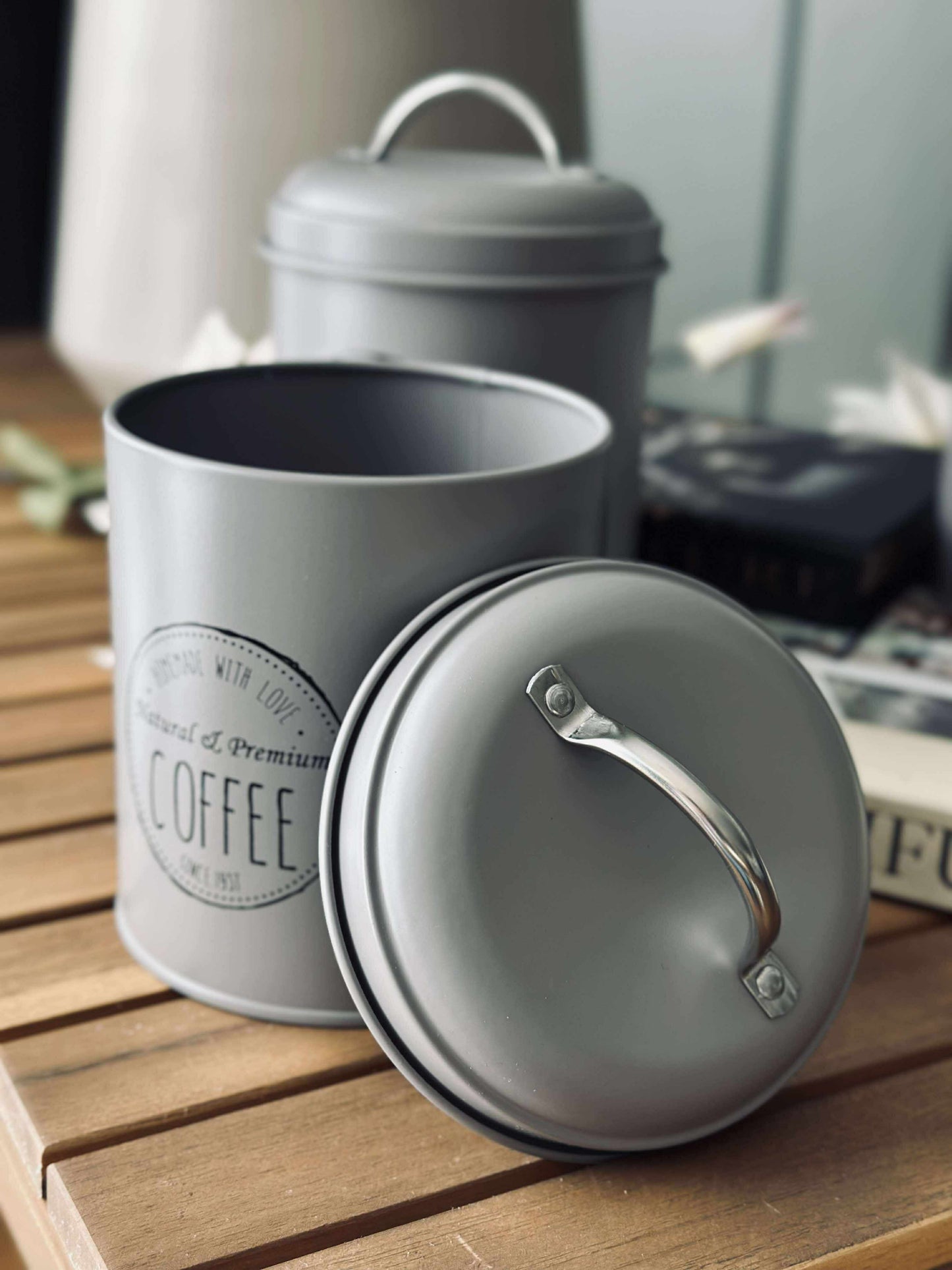 Opbevaringskrukker 3 stk - Mocca