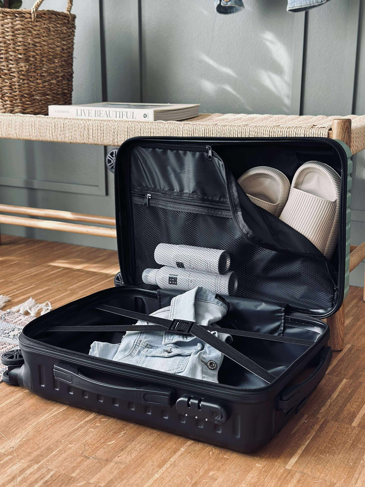 Kuffert Trolley - Green