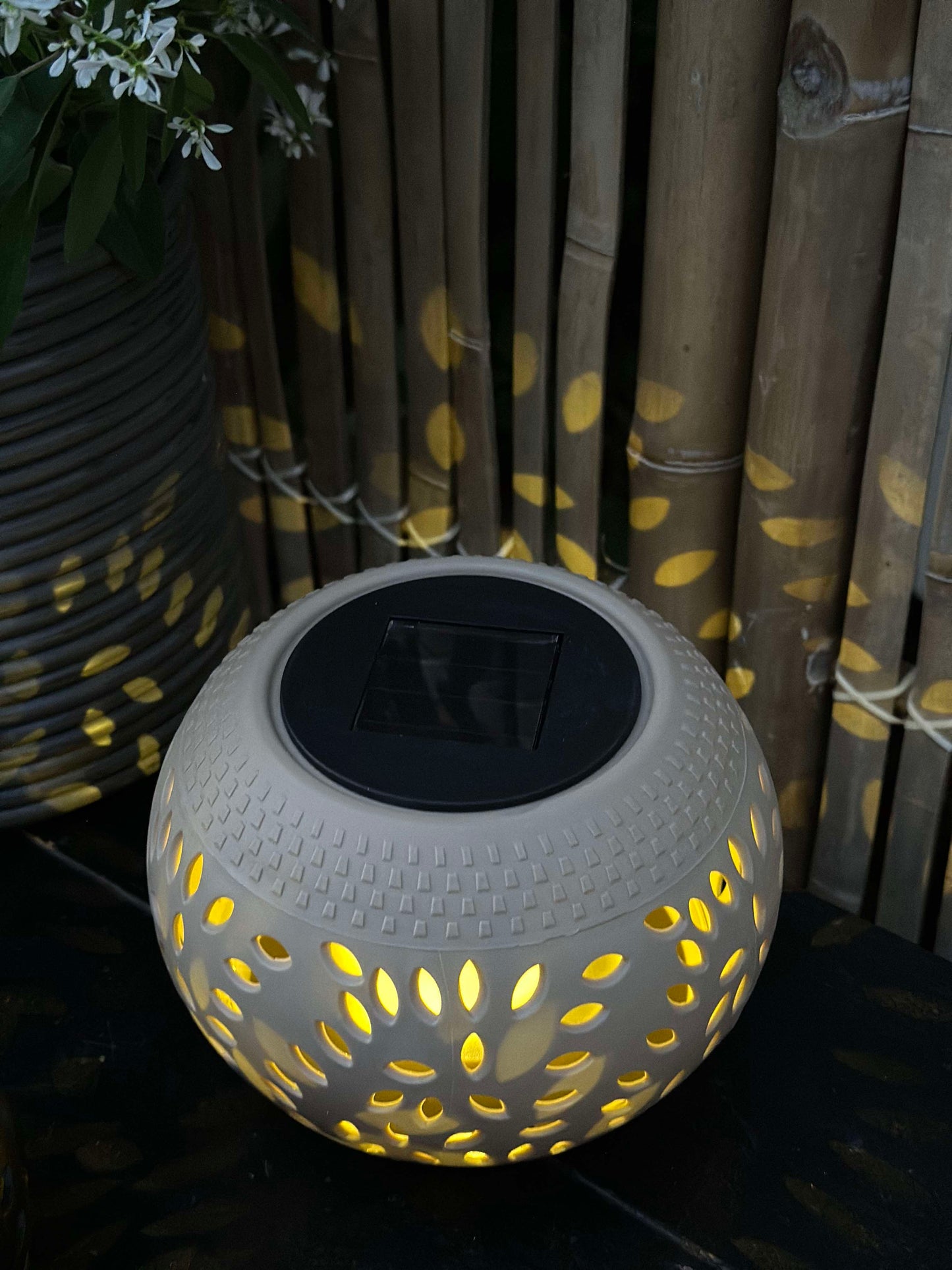 Lanterne FIONA Solar - Beige