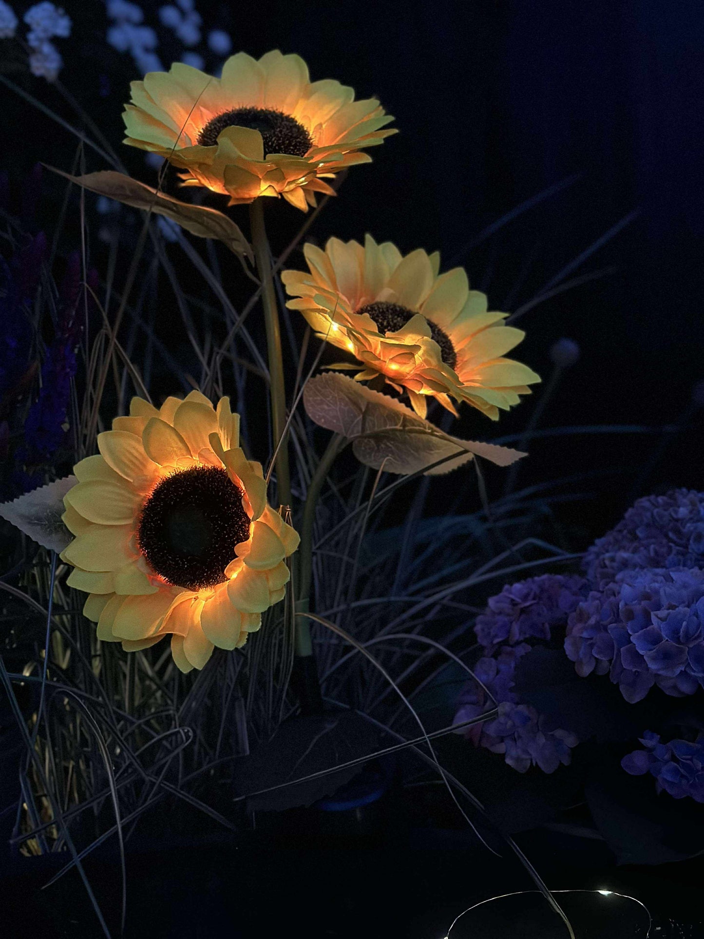 Solsikke med solceller