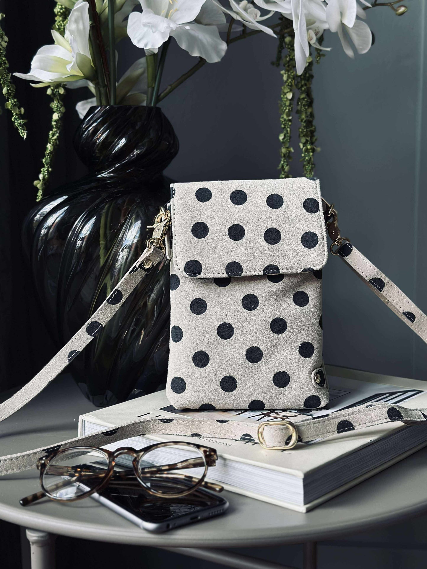 Mobiltaske Blacks dots