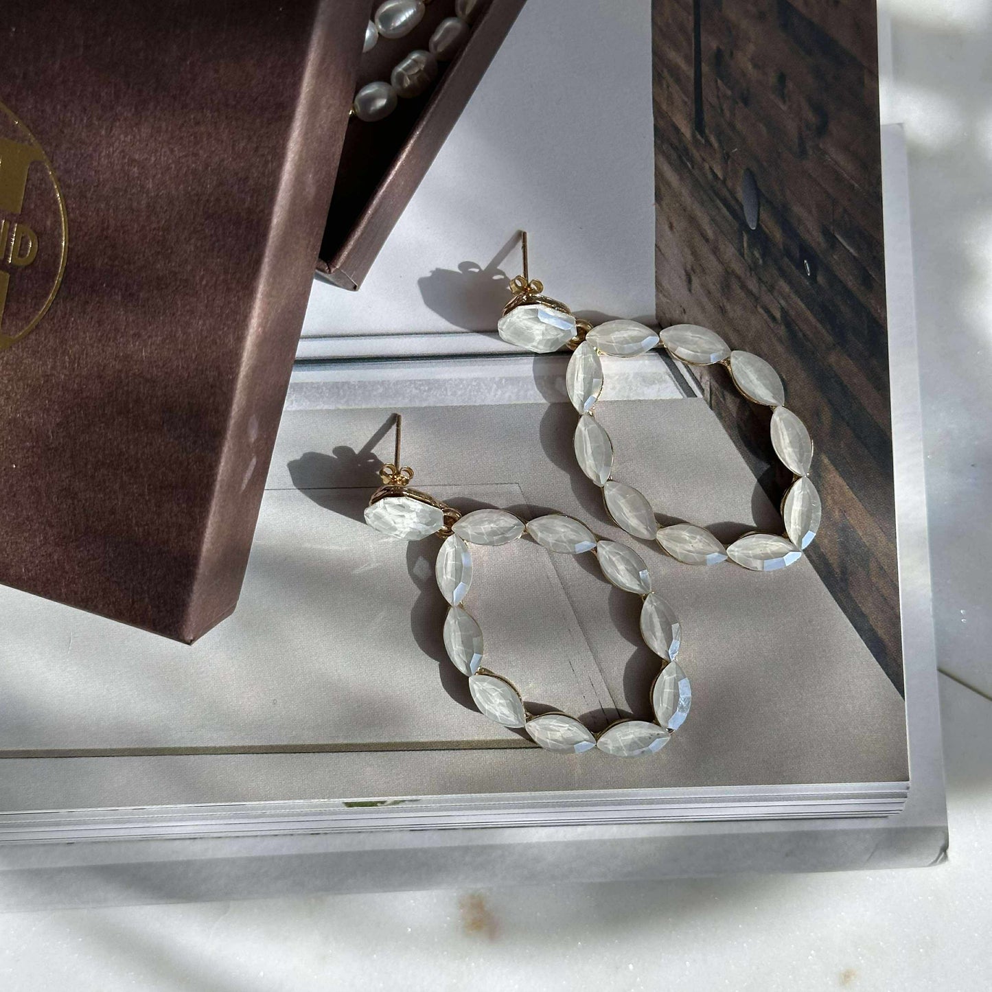 Øreringe Melrose - Off white