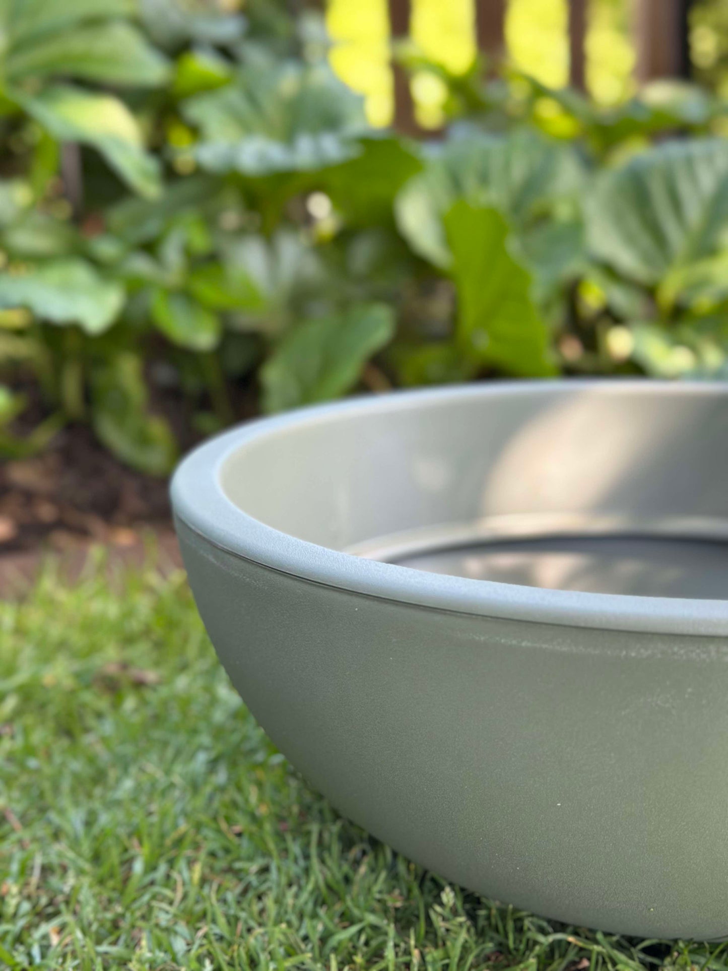 Spejlbassin / Skål dia 40cm - Recycling Grøn