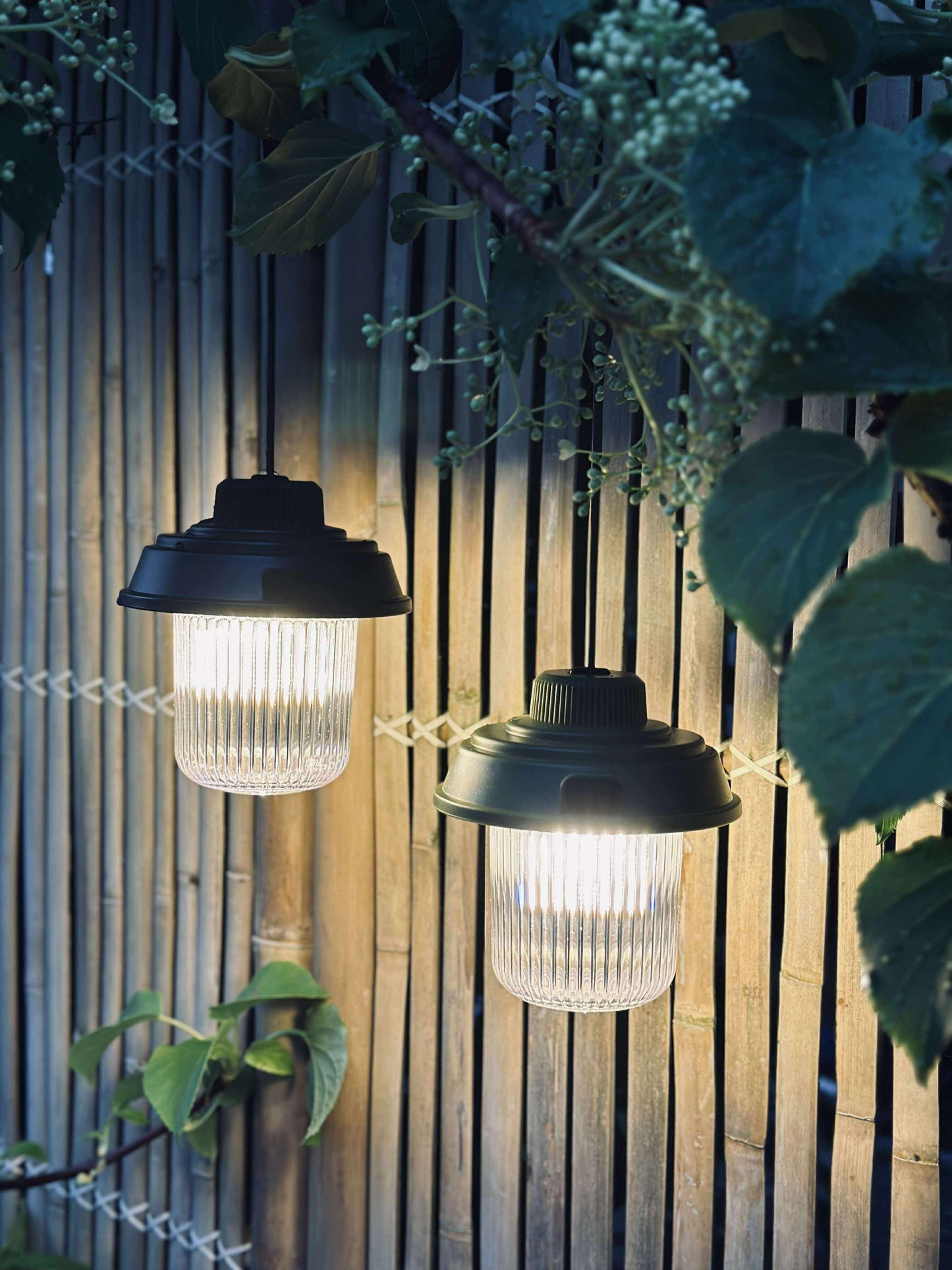 Campinglampe m. ledning - Color mix