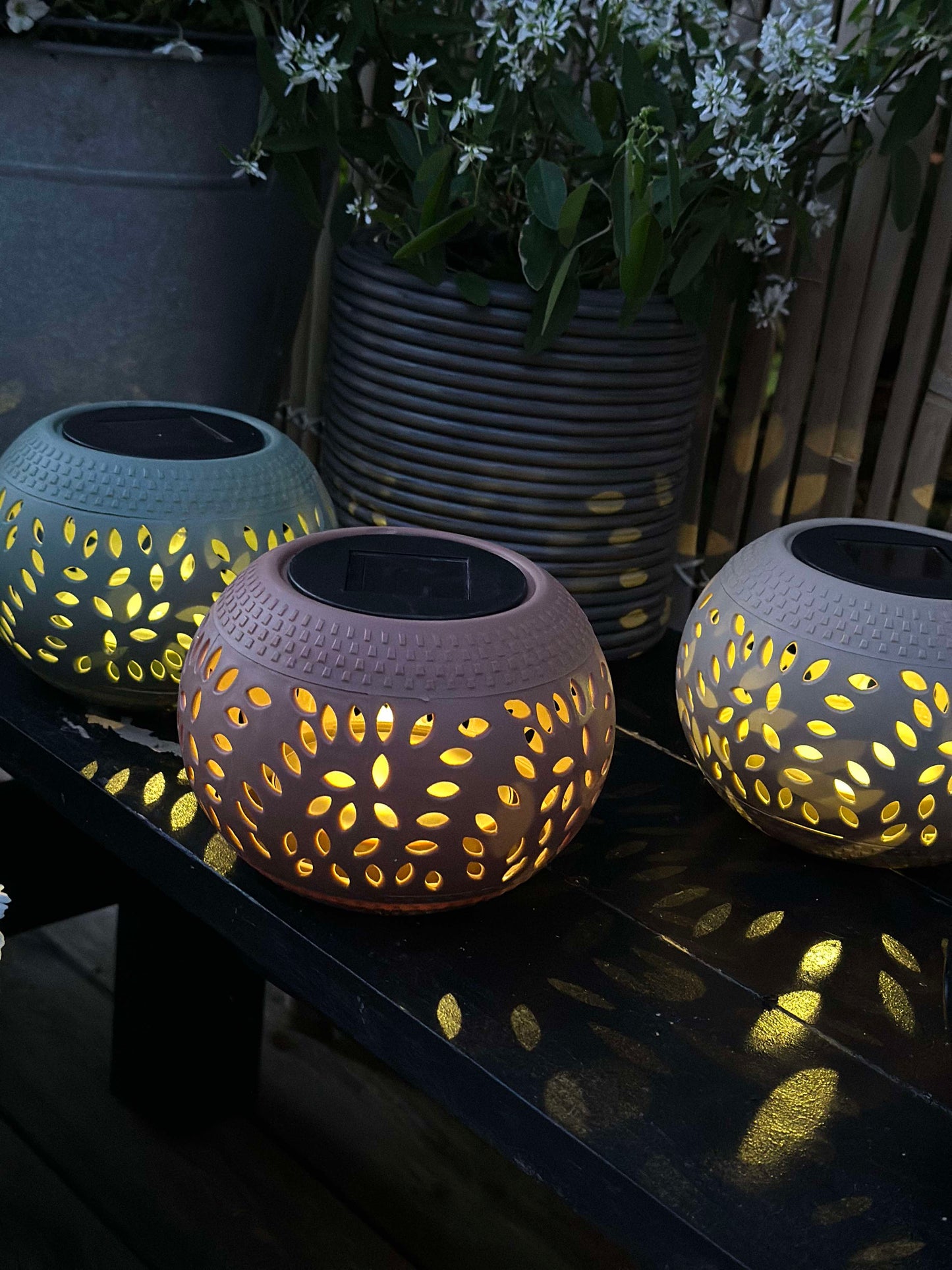 Lanterne FIONA Solar - Beige