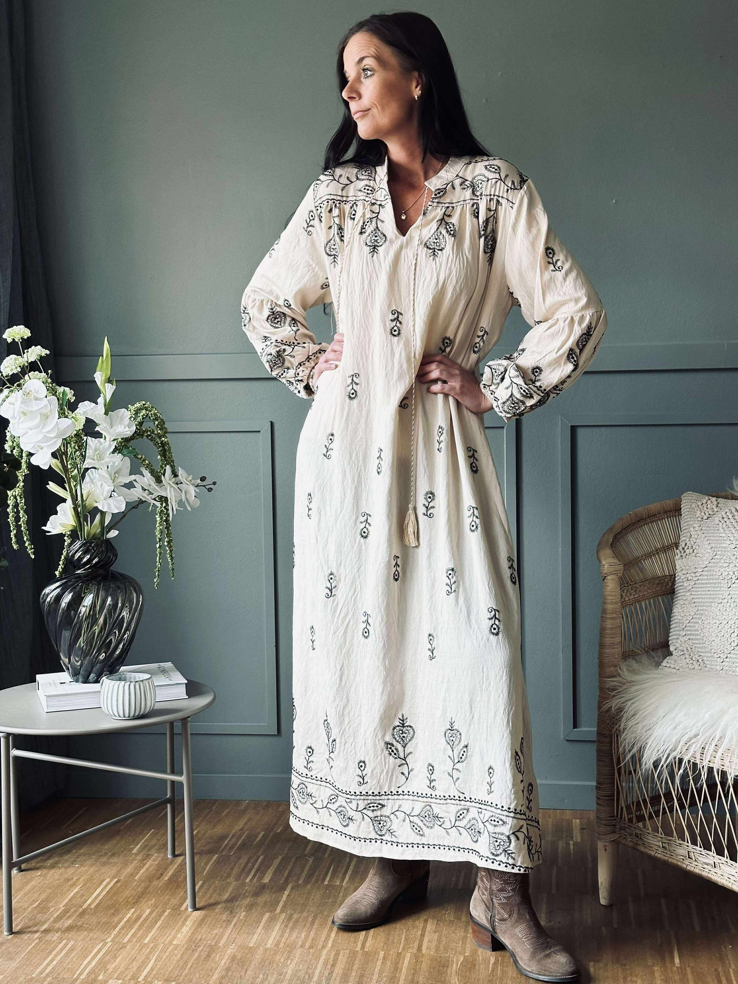 Kjole Embroidery boheme