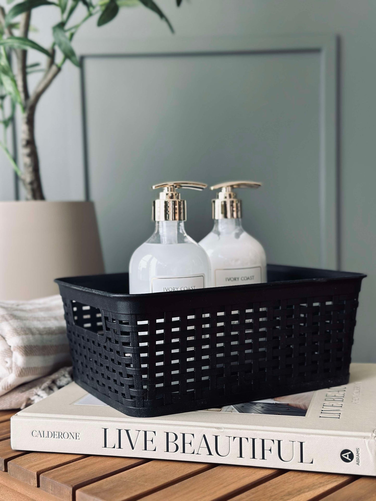 Opbevaringskasse Mille black - Medium