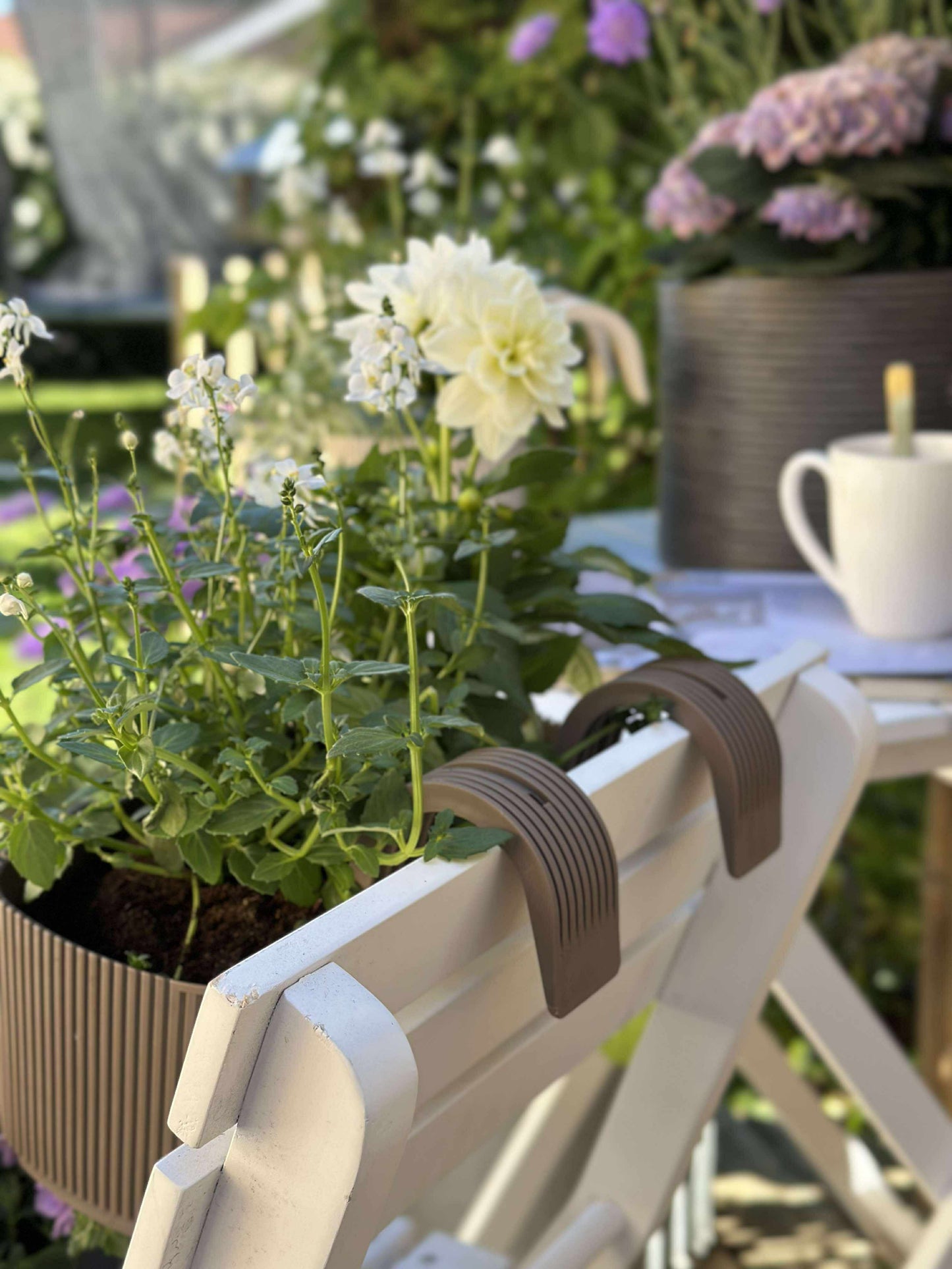 Plantekasse med ophæng - Beige