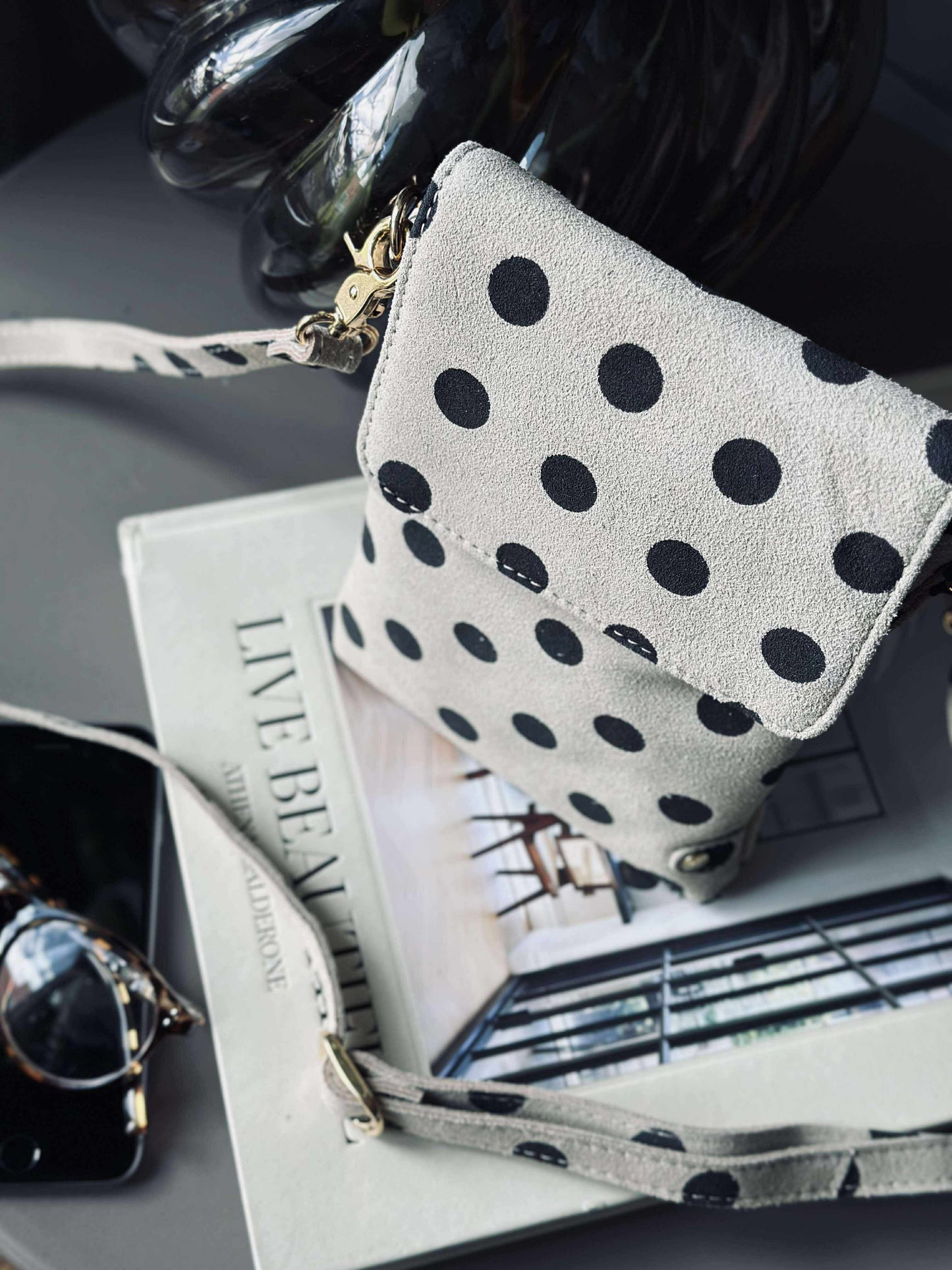 Mobiltaske Blacks dots
