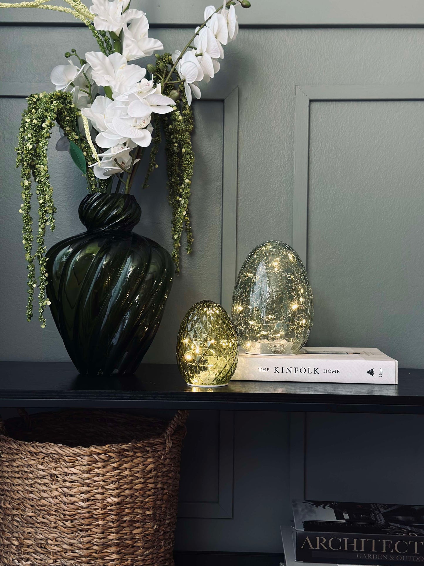 Lampe kugle - Green diamond