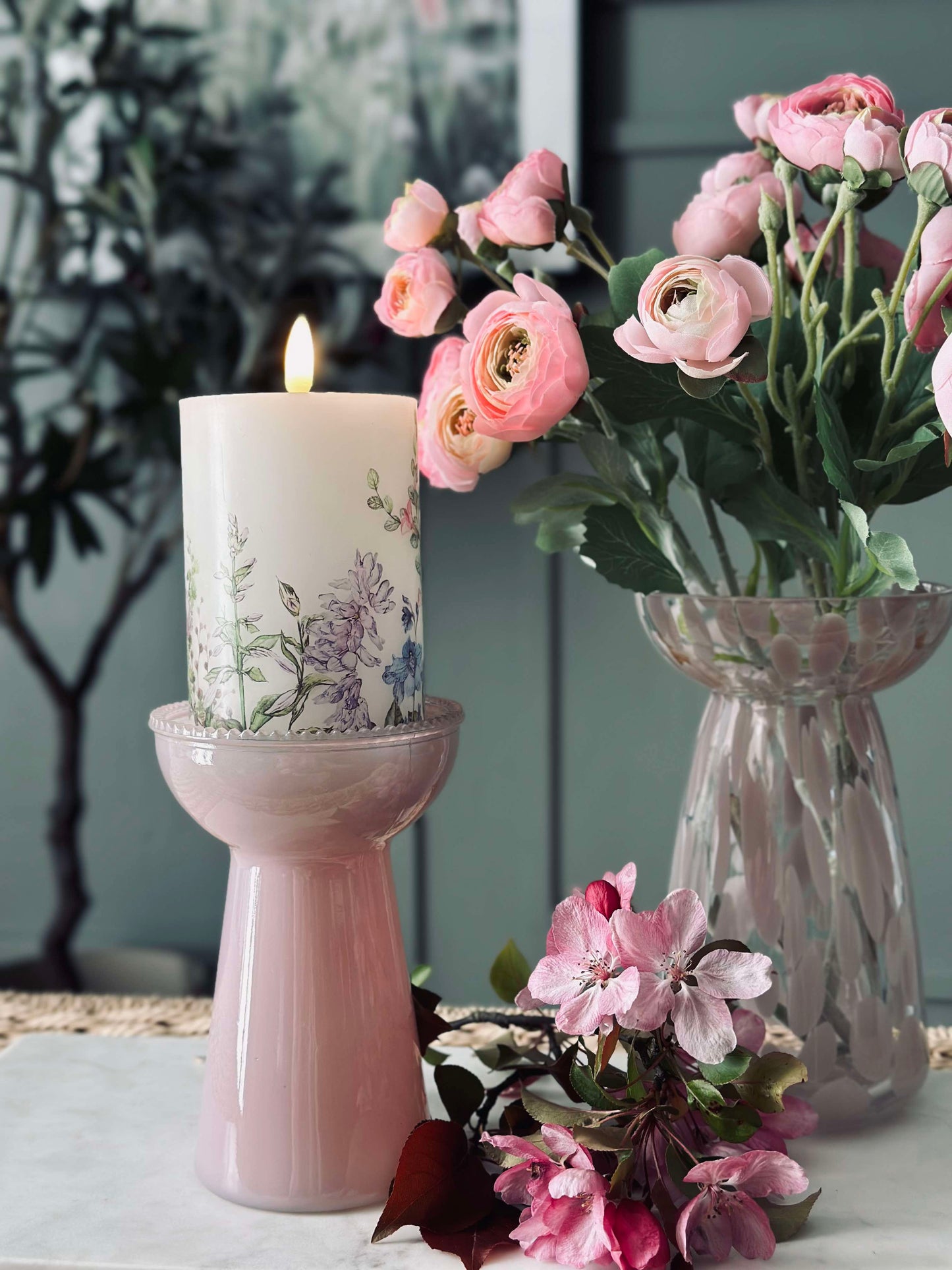 Hyacintvase Lara - Rosa