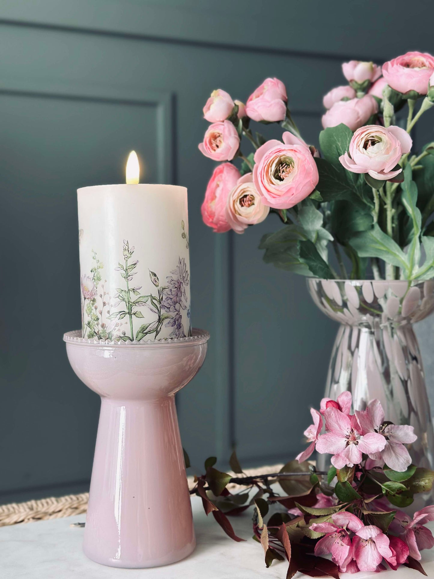 Hyacintvase Lara - Rosa