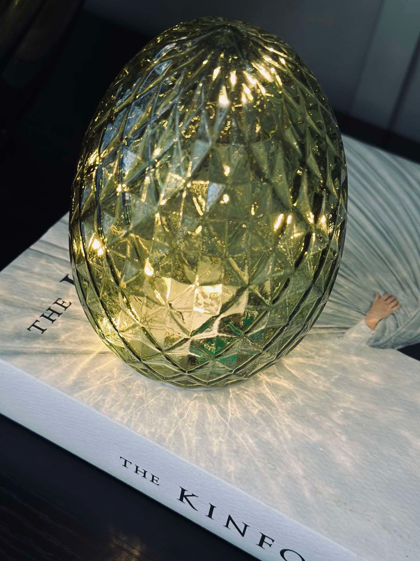 Lampe kugle - Green diamond