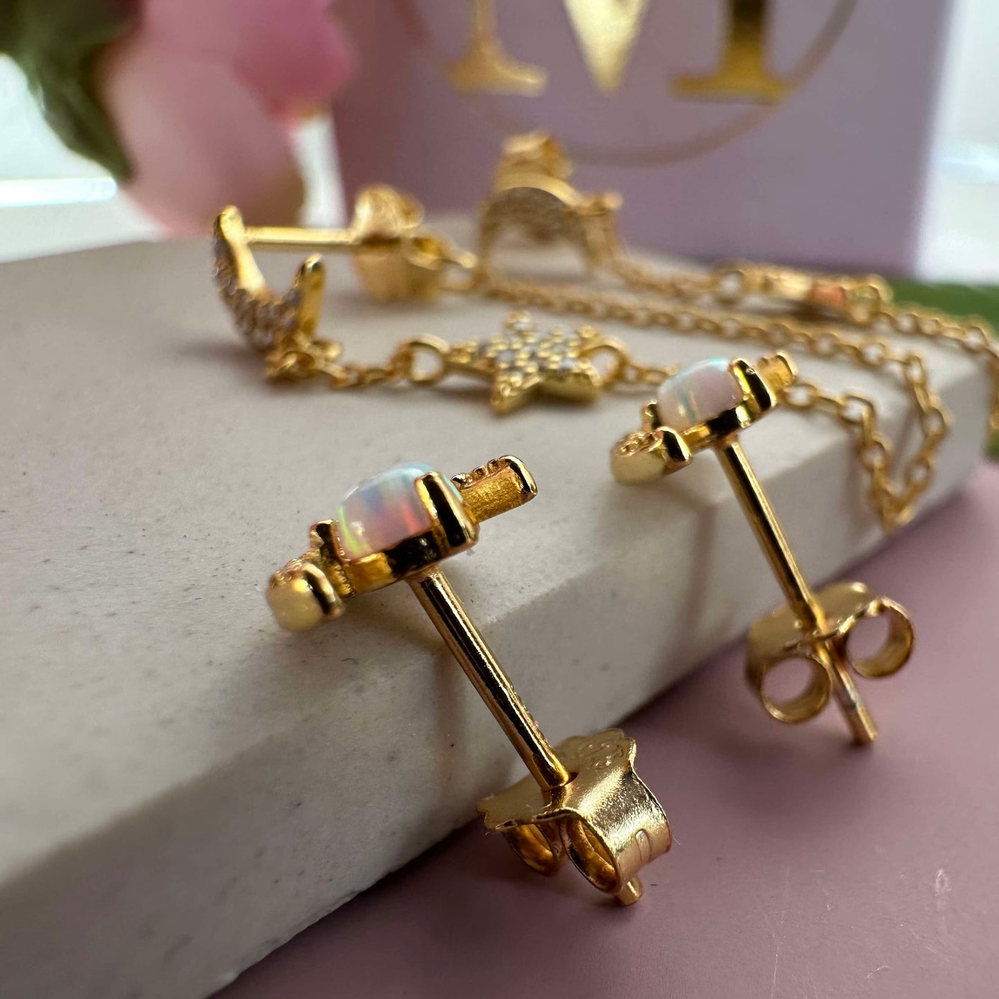 Øreringe Alva - Dobbelt sæt Sterling silver