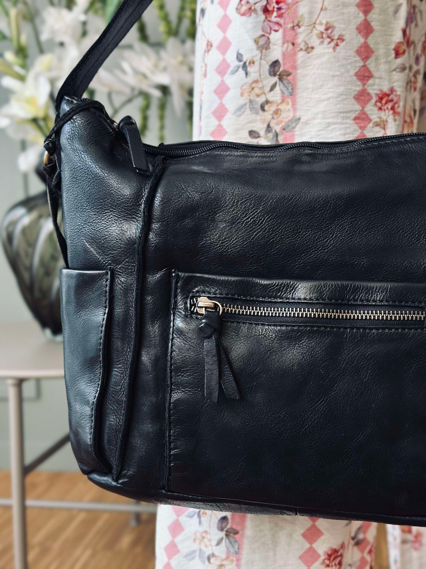 Crossbody Raw Boheme XL – Black