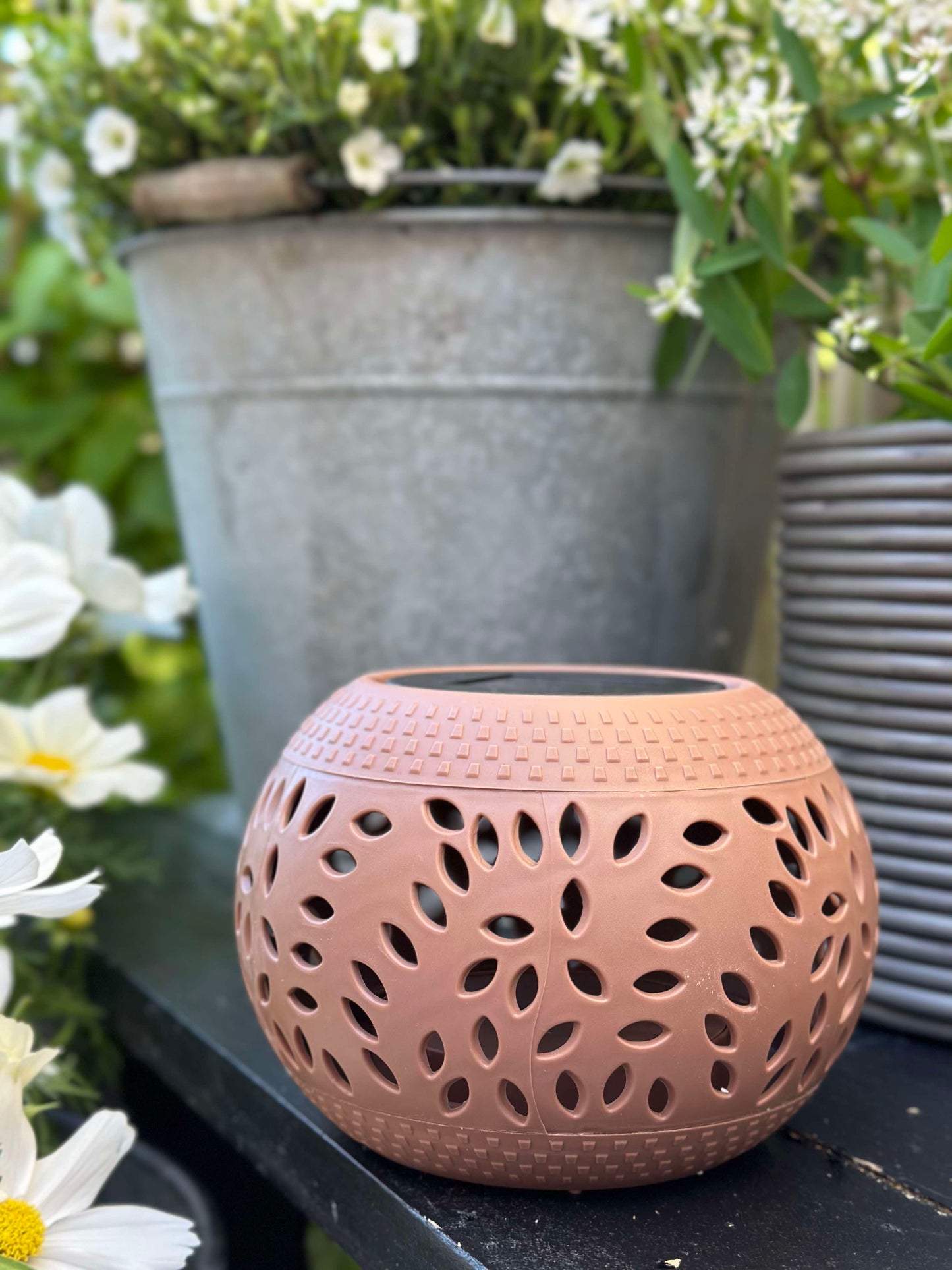 Lanterne FIONA Solar - Old rose