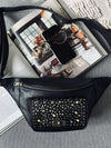 Bumbag med nitter - Black
