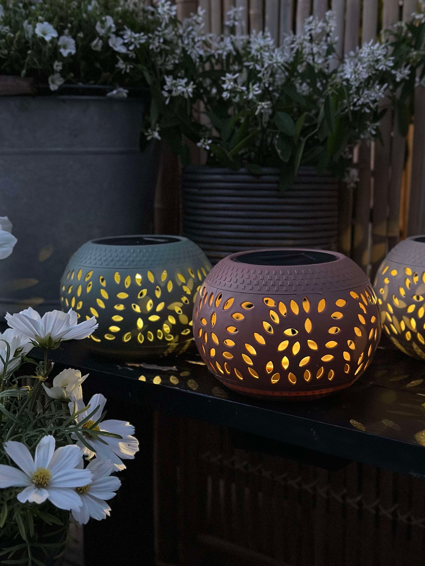 Lanterne FIONA Solar - Old rose