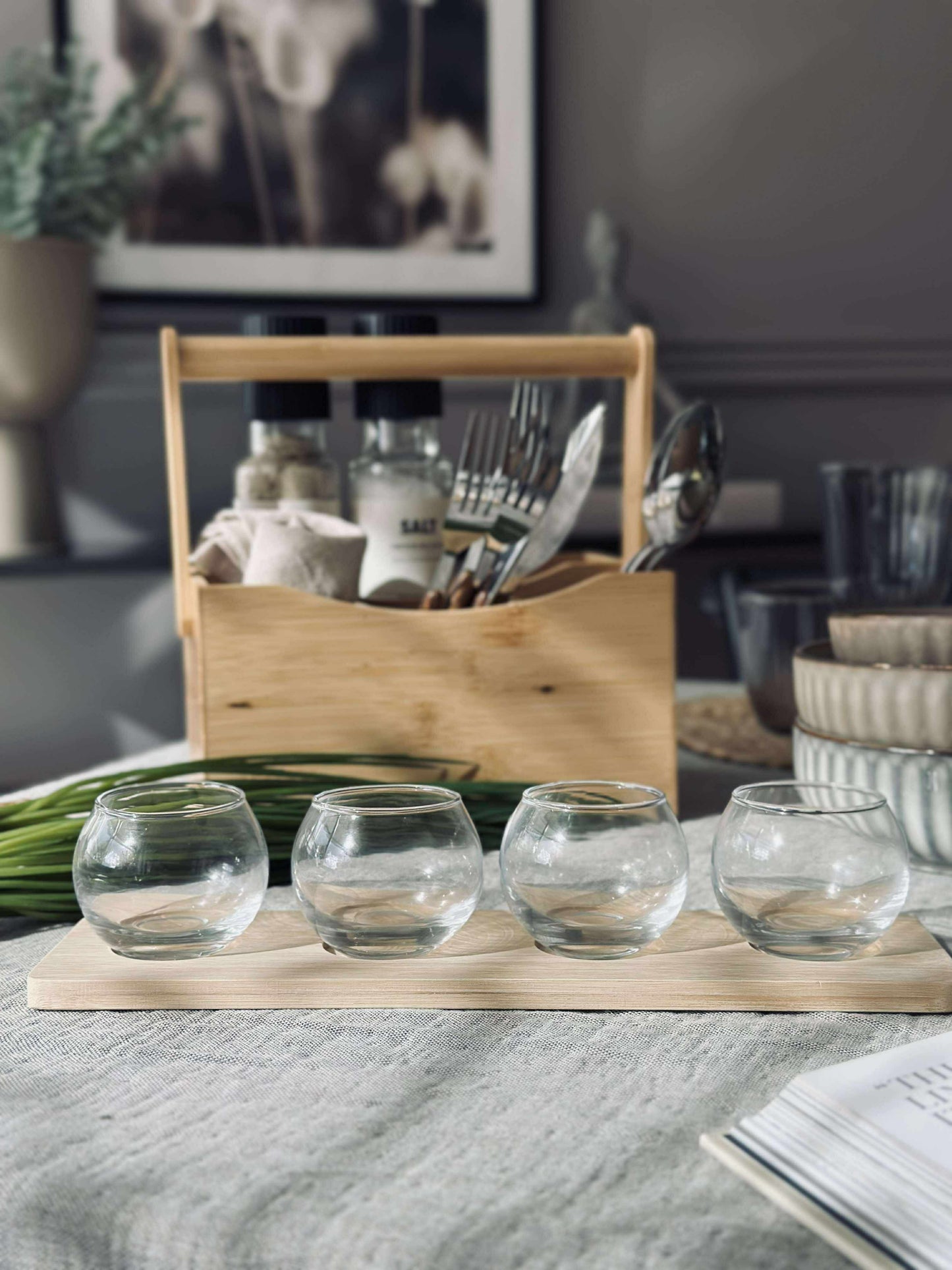 Tapas - 4 skåle og fad