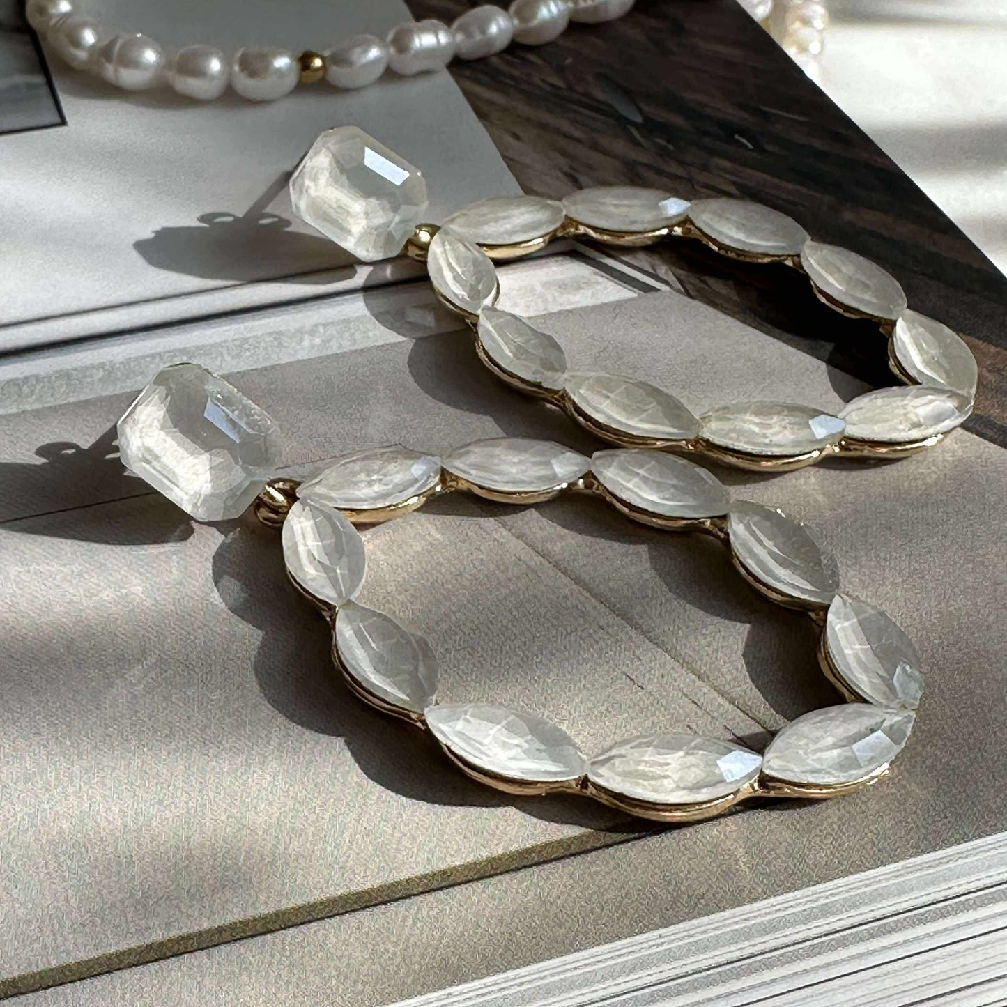 Øreringe Melrose - Off white