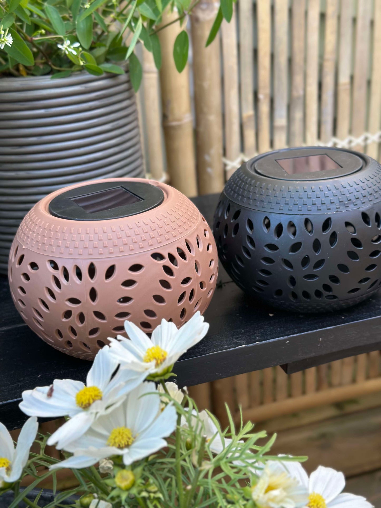 Lanterne FIONA Solar - Old rose