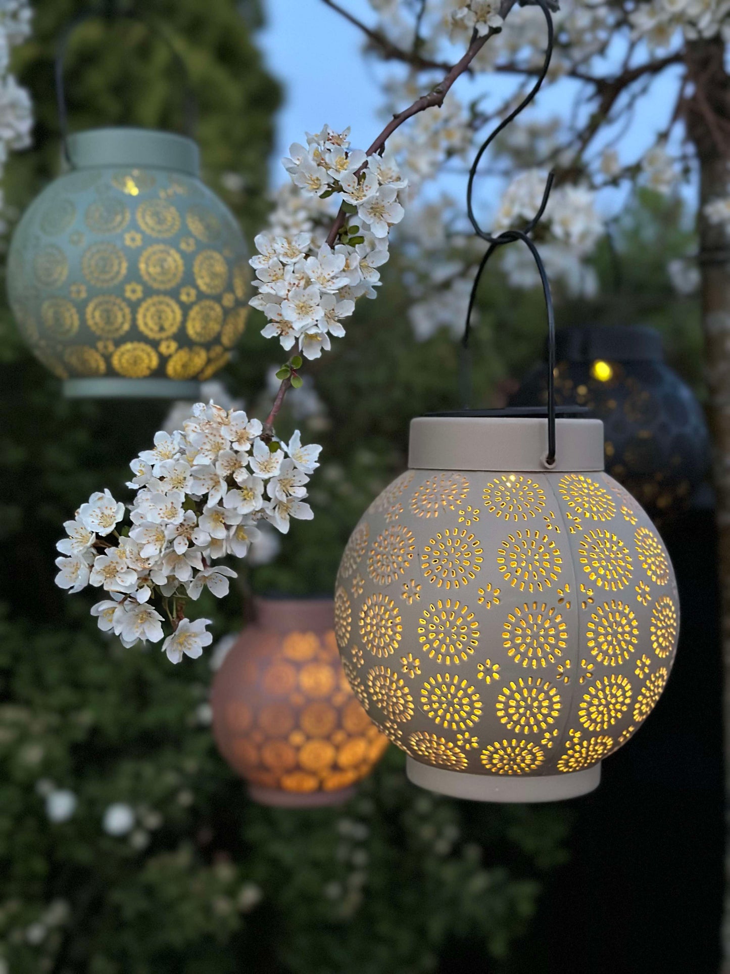 Lanterne m. Ophæng FIONA - Grøn