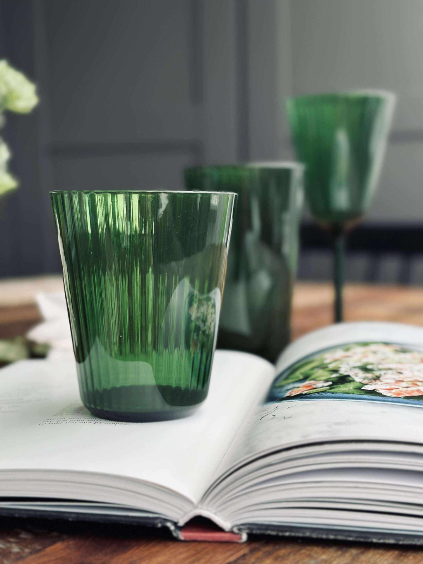 Glas Claire 300ml. Grøn - 2 stk.