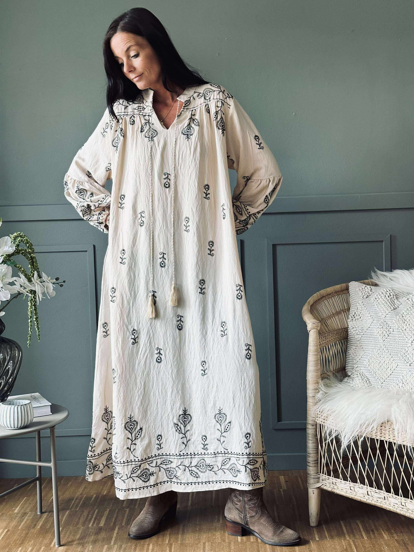 Kjole Embroidery boheme
