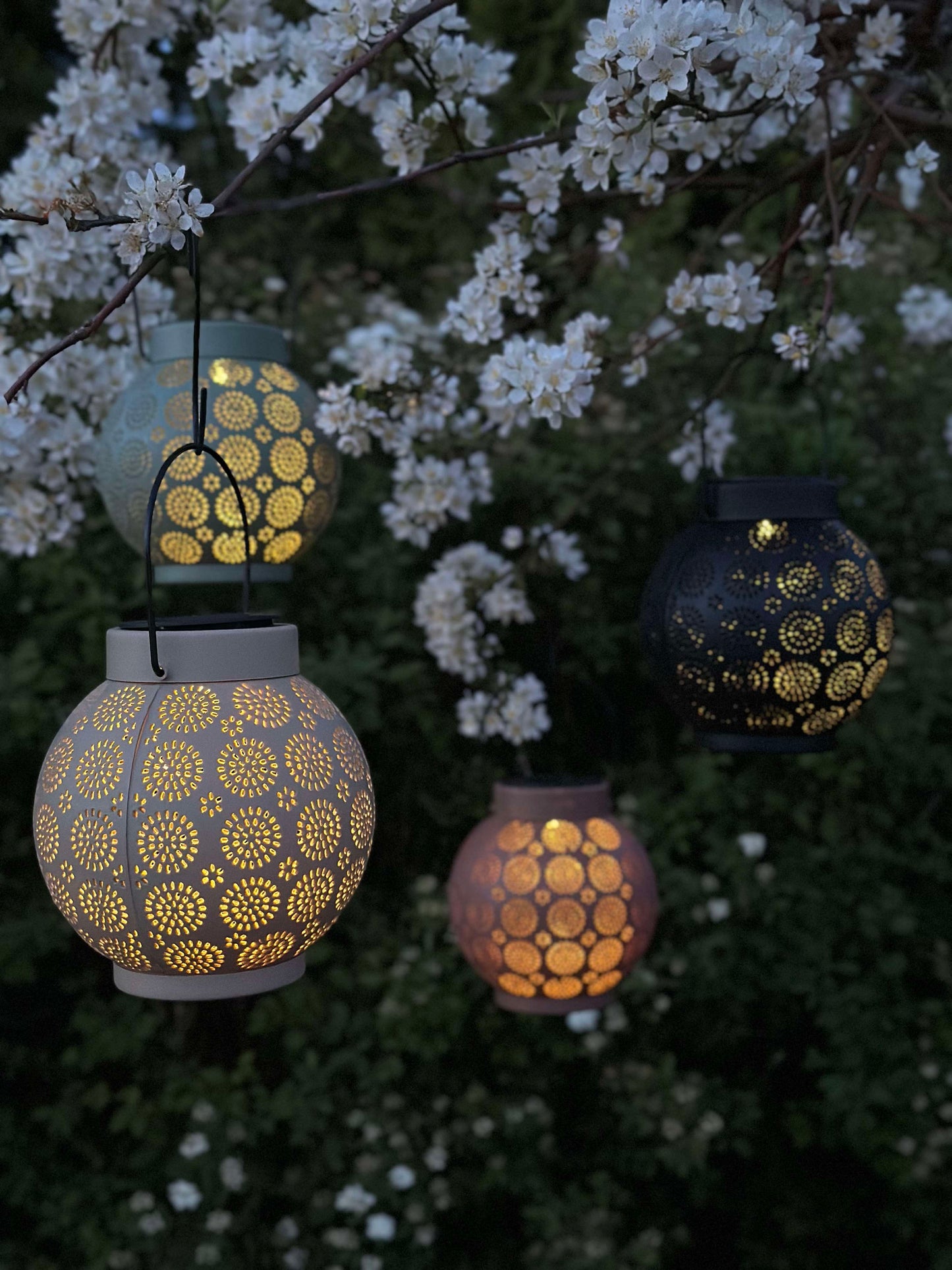 Lanterne m. Ophæng FIONA - Old rose