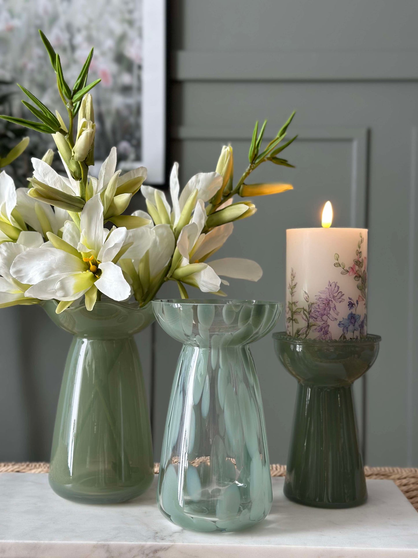 Hyacintvase Lara - Grøn