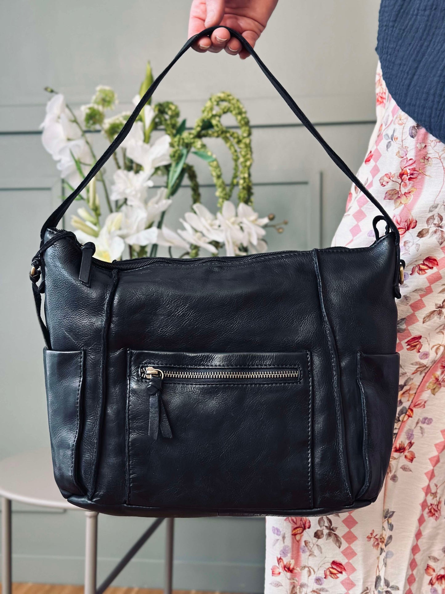 Crossbody Raw Boheme XL – Black