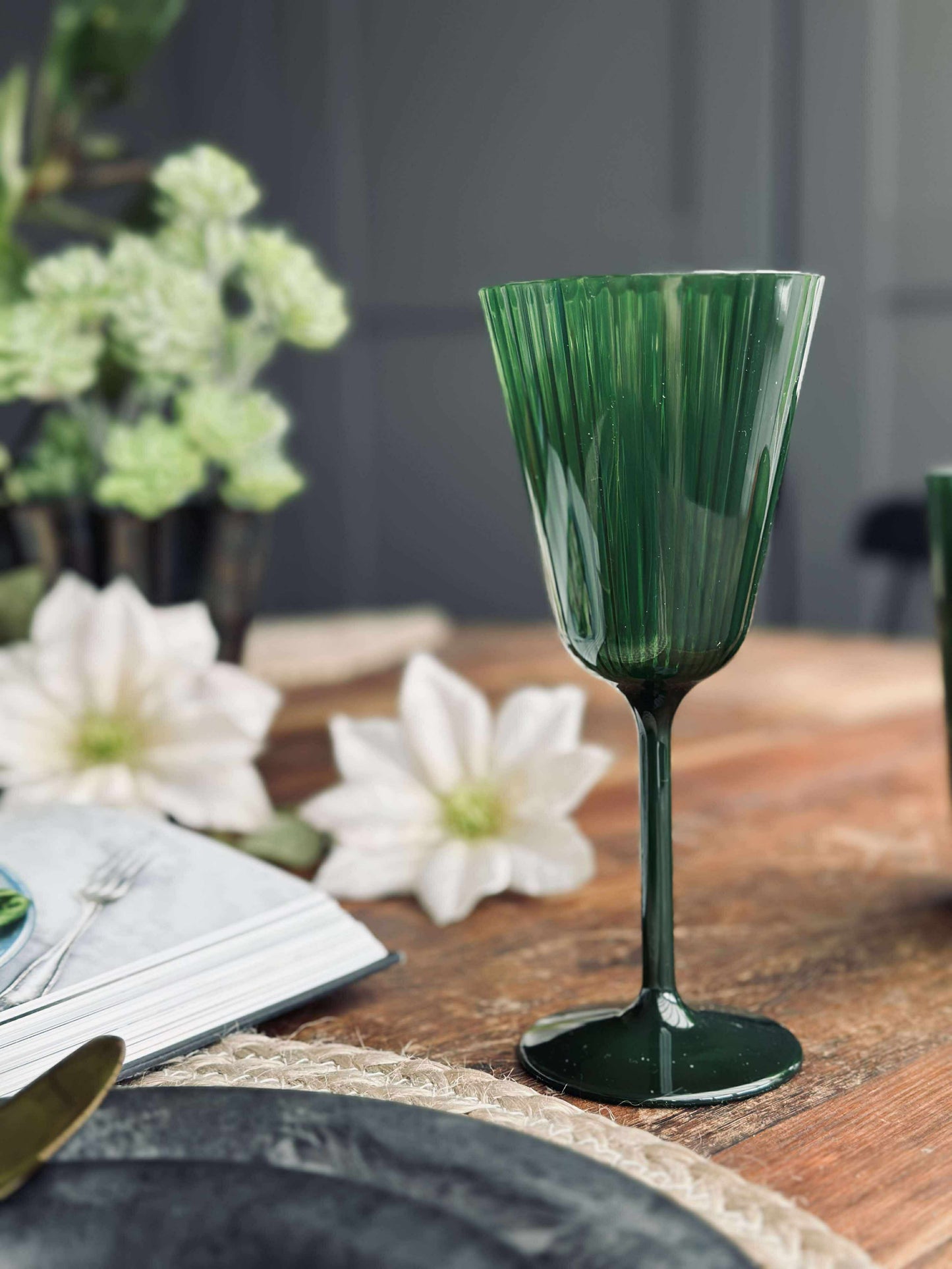 Vinglas Claire 200ml. Grøn - 2 stk.