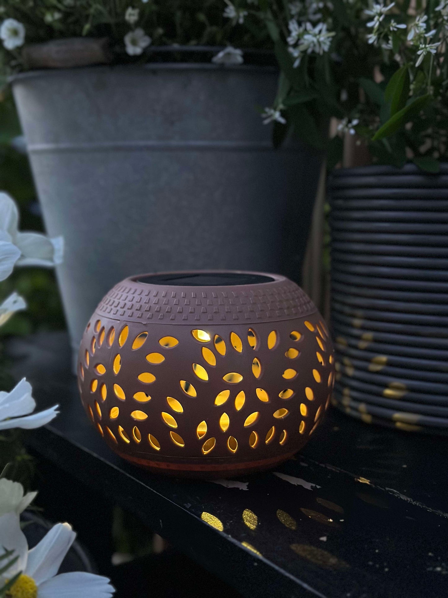 Lanterne FIONA Solar - Old rose