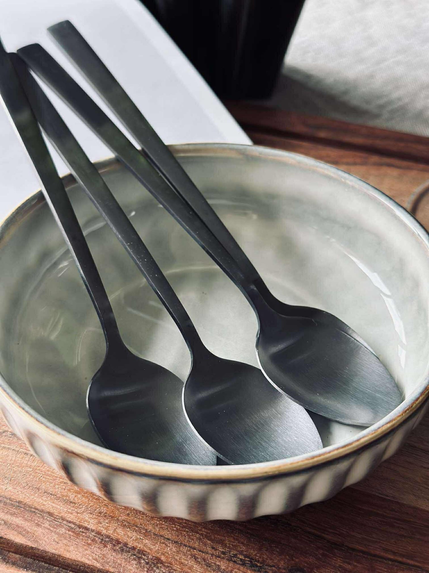 Latte Skeer black - 4 stk Rustfrit stål