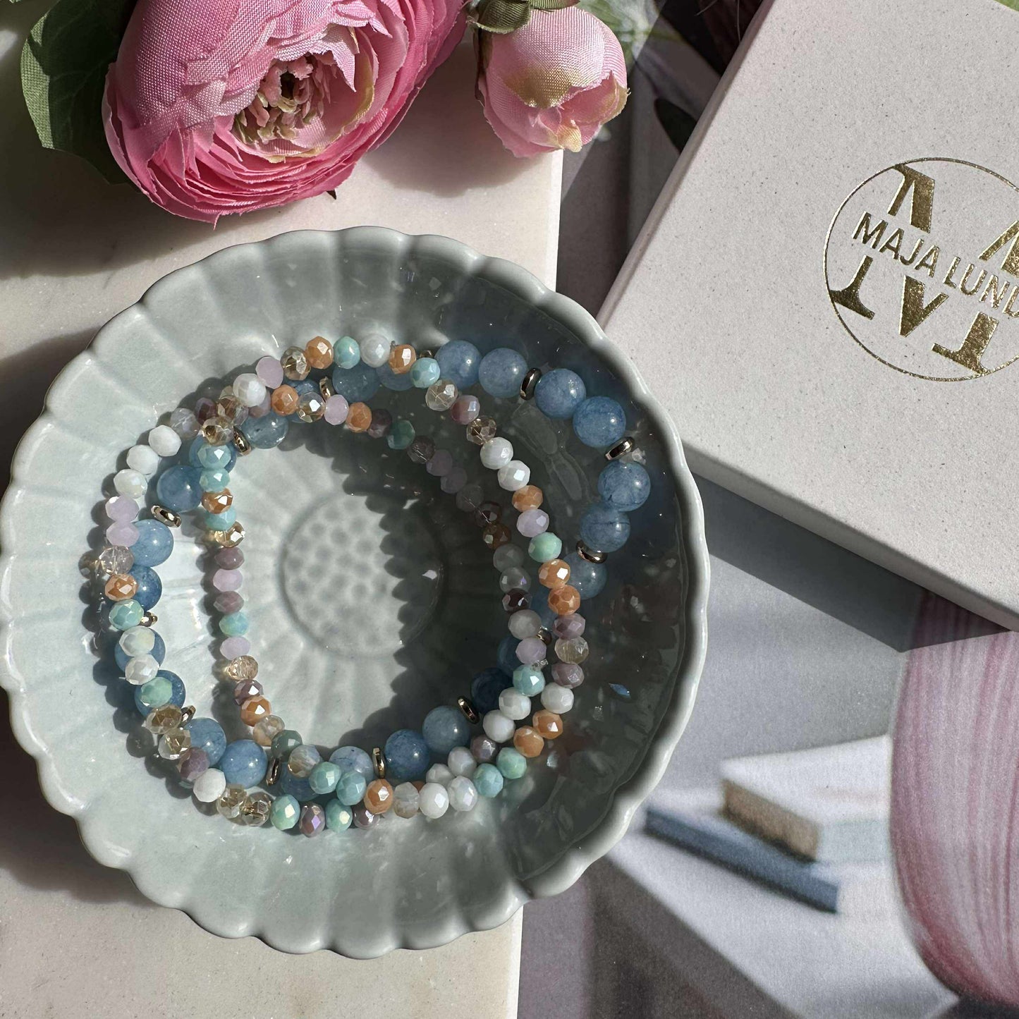 Armbånd Luna Soft blue – Sæt med 3 stk
